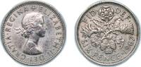 Great Britain 6 Pence Great Britain United Kingdom 1967 6 Pence - Elizabeth II (1st portrait; no 'BRITT:OMN') Copper-nickel (75% Cu, 25% Ni) Royal Min -
