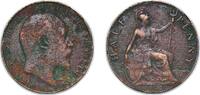 Great Britain ½ Penny Great Britain United Kingdom 1908 ½ Penny - Edward VII Bronze Royal Mint (Tower Hill) (8279000) 5.67g VF KM 793 -