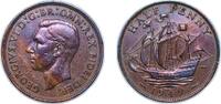 Great Britain ½ Penny Great Britain United Kingdom 1949 ½ Penny - George VI (without 'IND:IMP') Bronze Royal Mint (Tower Hill) (24744000) 5.67g XF KM -