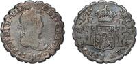 Mexico ½ Real Mexico Spanish colony 1817 Mo JJ ½ Real - Ferdinand VII Silver (.903) Mexico City Mint 1.52g VF Tooled edge KM 74 KM 74.3 -