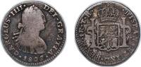 Mexico 1 Real Mexico Spanish colony 1808/7 TH 1 Real - Charles IV Silver (.903) Mexican Mint 3.32g VF KM 81 -