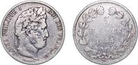 France 5 Francs France Kingdom 1844 A 5 Francs - Louis Philippe I (Domard type, 3rd retouch, relief edge) Silver (.900) Paris Mint (1970463) 24. -