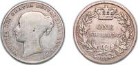 Great Britain 1 Shilling Great Britain United Kingdom 1857 1 Shilling - Victoria (1st portrait; 'Young Head') Silver (.925) (2562100) 5.38g VF KM 734 Sp -