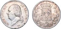 France 5 Francs France Kingdom 1823 W 5 Francs - Louis XVIII (bare bust) Silver (.900) Lille Mint (4165915) 24.73g VF Franc 2014 309 Gad 1789 61 -