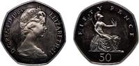 Great Britain 50 Pence Great Britain 1984 50 Pence - Elizabeth II (2nd portrait) Copper-nickel Royal Mint, Llantrisant 13.49g PF KM 932 Sp H3 -