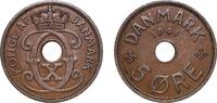Faroe Islands 5 Øre Denmark Faroe Islands Kingdom 1941 5 Øre - Christian X Bronze (95.5% Copper, 3% Tin, 1.5% Zinc) Royal Mint (Tower Hill) (150000) -