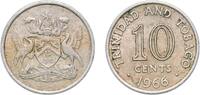 Trinidad and Tobago 10 Cents Trinidad and Tobago British colony 1966 10 Cents - Elizabeth II Copper-nickel (75% Copper, 25% Nickel) Royal Mint (Tower Hill) ( -