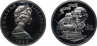 Gibraltar 1 Crown Gibraltar British Overseas Territory 1980 1 Crown - Elizabeth II (Admiral Lord Nelson; Silver Proof) Silver (.925) (15000) 27.82 -