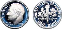 United States 1 Dime United States Federal republic 1992 S 1 Dime Roosevelt Dime (Silver Proof) Silver (.900) San Francisco Mint (1317579) 2.54g PF -