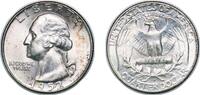 United States ¼ Dollar United States Federal republic 1952 D ¼ Dollar Washington Silver Quarter Silver (.900) United States Mint of Denver, (49795200 -