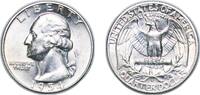 United States ¼ Dollar United States Federal republic 1954 D ¼ Dollar Washington Silver Quarter Silver (.900) United States Mint of Denver, (42305500 -