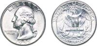 United States ¼ Dollar United States 1955 ¼ Dollar Washington Silver Quarter Silver (.900) United States Mint of Philadelphia (18558381) 6.12g UNC KM -