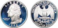 United States ¼ Dollar United States Federal republic 1998 S ¼ Dollar Washington Quarter (Silver Proof Issue) Silver (.900) San Francisco Mint (87879 -