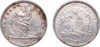 United States ½ Dollar United States Federal republic 1866 ½ Dollar Seated Liberty Half Dollar (without date arrows) Silver (.900) (.100 copper) Unit -