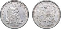 United States ½ Dollar United States Federal republic 1877 ½ Dollar Seated Liberty Half Dollar (without date arrows; with motto) Silver (.900) (.100 -