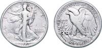 United States ½ Dollar United States Federal republic 1921 S ½ Dollar Walking Liberty Half Dollar Silver (.900) San Francisco Mint (548000) 12.23g VF -