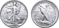 United States ½ Dollar United States Federal republic 1944 ½ Dollar Walking Liberty Half Dollar Silver (.900) United States Mint of Philadelphia (282 -