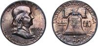 United States ½ Dollar United States Federal republic 1956 ½ Dollar Franklin Half Dollar Silver (.900) United States Mint of Philadelphia 12.57g BU K -