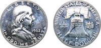 United States ½ Dollar United States Federal republic 1962 ½ Dollar Franklin Half Dollar Silver (.900) United States Mint of Philadelphia (9714000) 1 -