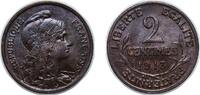 France 2 Centimes France 1913 2 Centimes Bronze (1750000) 2.1g AU Franc 2014 110 Gad 1789 107 KM 841 Schön 181 -