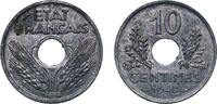 France 10 Centimes France 1943 10 Centimes (Vichy French State; large issue) Zinc (48957600) 2.52g UNC Franc 2014 141 KM 898 Gad 1789 290 -
