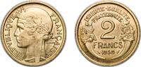 France 2 Francs France 1939 2 Francs Copper-aluminium (91% Copper, 9% Aluminium) (25403000) 8.12g AU Franc 2014 268 Gad 1789 535 KM 886 Schön 20 -