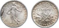 France 50 Centimes France 1919 50 Centimes Silver (.835) (24298732) 2.5g UNC F 190 Gad 420 KM 854 Schön 186 -