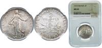 France 2 Francs France Third Republic 1919 2 Francs Silver (.835) (9260934) 10g NGC MS 63 Franc 2014 266 Gad 1789 532 KM 845.1 KM 845.2 Schön 18 -