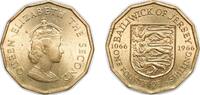 Jersey ¼ Shilling Jersey British dependency 1966 ¼ Shilling - Elizabeth II (Battle of Hastings) Nickel brass Royal Mint (Tower Hill) (1200000) 6.7 -