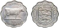 Guernsey 3 Pence Guernsey 1956 3 Pence - Elizabeth II (Thin Flan) Copper-nickel (240000) 3.6g AU KM 17 -