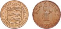 Guernsey 2 Pence Guernsey British dependency 1971 2 New Pence - Elizabeth II Bronze (1680000) 7.13g UNC KM 22 -