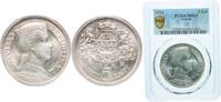 Latvia 5 Lati Latvia Republic 1931 5 Lati Silver (.835) (2000000) 25g PCGS MS 63 KM 9 Schön 9 -