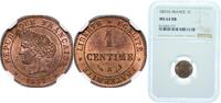 France 1 Centime France Third Republic 1897 A 1 Centime Bronze Paris Mint (2000000) 1g NGC MS 64 Franc 2014 104 Gad 1789 88 KM 826 -