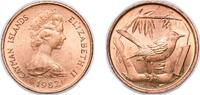 Cayman Islands 1 Cent Cayman Islands British Overseas Territory 1982 1 Cent - Elizabeth II (2nd portrait) Bronze (97% Copper, 0.5% Tin, 2.5% Zinc) 2.8 -