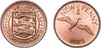 Guernsey 1 Penny Guernsey British dependency 1971 1 New Penny - Elizabeth II Bronze (1922000) 3.58g BU KM 21 Schön 18 -