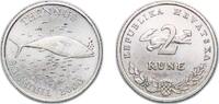 Croatia 2 Kune Croatia Republic 2000 2 Kune (Latin text) Nickel brass (65% Copper, 23.2% Zinc, 11.8% Nickel) (2000000) 6.23g BU KM 21 Schön 23 -