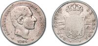 Philippines 20 Centavos Philippines Spanish colony 1884 20 Centavos - Alfonso XII Silver (.835) Manila Mint (859000) 4.87g VF Tooled KM 149 -