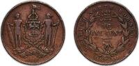 British Malaysia 1 Cent British Malaysia North Borneo British colony 1886 H 1 Cent Bronze (5000000) 8.97g VF KM 2 Schön 2 -