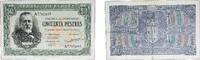 Spain 50 Pesetas Spain 1940 50 Pesetas Paper XF P 117 -