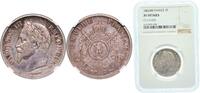 France 2 Francs France empire 1866 BB 2 Francs - Napoleon III Silver (.835) (3089824) 10g NGC XF Franc 2014 263 Gad 1789 527 KM 807 -