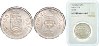 India 1 Rupia India colony 1935 1 Rupia (Lisboa mint) Silver (.917) (300000) 11.8g NGC MS 62 KM 22 Gomes R 10.01 Schön 11 -