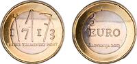 Slovenia 3 Euros Slovenia Republic 2013 3 Euros (Tolmin Peasant Revolt) Bimetallic: copper-nickel centre in nickel brass ring (178000) 15.07g BU -