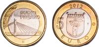 Finland 5 Euros Finland Republic 2012 5 Euros (Lumberjack's Candle Bridge) Bimetallic: copper-nickel centre in aluminium bronze ring (55000) 9.6 -