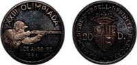 Andorra 20 Diners Andorra Principalty 1984 20 Diners - Joan Martí i Alanis (XXV Summer Olympic Games) Silver (.900) Milan Mint 16.1g PF -