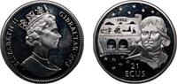 Gibraltar 21 ECUs Gibraltar British Overseas Territory 1993 PM 21 ECUs - Elizabeth II (Napoleon / Eurotunnel) Silver (.925) Pobjoy Mint (15000) 19 -