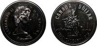 Canada 1 Dollar Canada Commonwealth 1975 1 Dollar - Elizabeth II (100 years Calgary) Silver (.500) Ottawa Mint (833095) 23.46g UNC Ch RC-804a K -