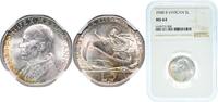 Vatican City 5 Lire Vatican City City State 1940 5 Lire - Pivs XII Silver (.835) Rome Mint (100000) 5g NGC MS 64 KM 28 Berman 3375 -