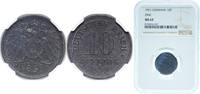 Germany 10 Pfennigs Germany Weimar Republic 1921 10 Pfennig - Wilhelm II (type 2 - small shield; without mintmarks) Zinc (Zn 1000) (319333998) 3.22g -