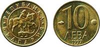 Bulgaria 10 Leva Bulgaria Republic 1997 10 Leva Brass Bulgarian Mint 1.45g BU KM 224 Schön 226 -