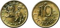 Bulgaria 10 Stotinki Bulgaria Republic 1992 10 Stotinki Nickel brass Bulgarian Mint 1.6g BU KM 199 Schön 197 -